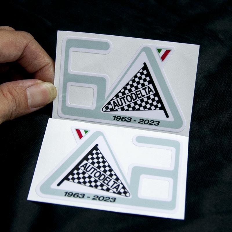 

1963-2023 AUTODELTA 60th Anniversaries Celebrate Logo Stickers For Alfa Romeo Exterior Decoration Fender Body Trim