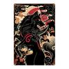Tin Sign Black Cat Witch Riding Broom Vintage Halloween Metal Plaque Retro Wall Decor for Bar Pub Home Garage   Outdoor Indoor R