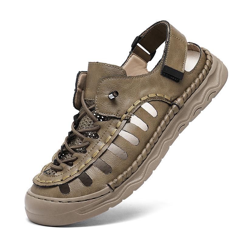 

2025 large size sandals men s platform summer soft-soled beach shoes wear dual-purpose cool slippers wear-resistant 48