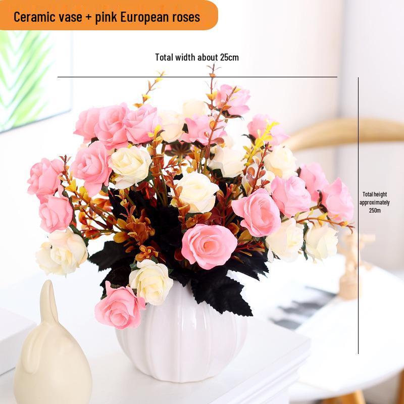 Artificial Silk Sunflower Floral Arrangement for Home Decor