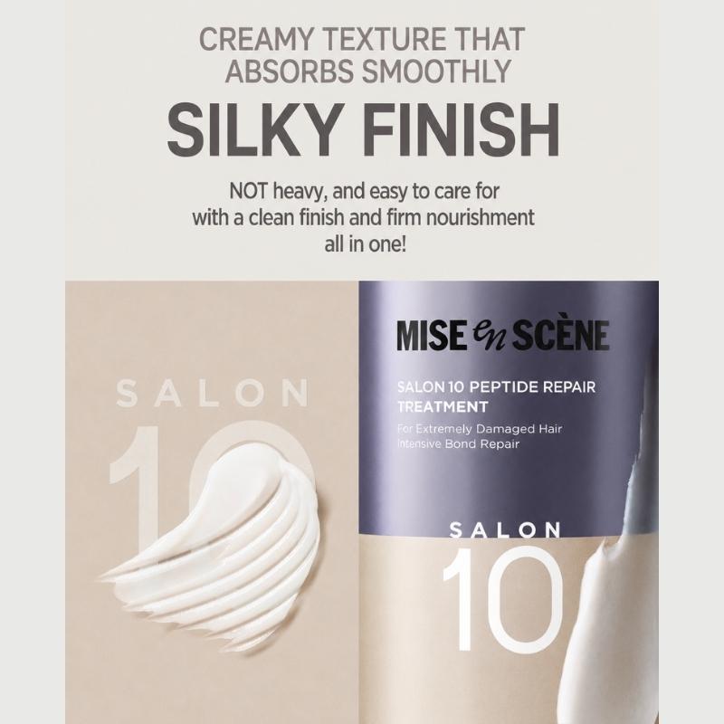 Mise En Scene Salon 10 Peptid Reparatur Shampoo & Kur (990ml / 33.46 fl. Unze)
