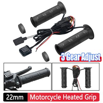 DC 12 V 22 mm Handheizgriff für Motorräder, intelligente Temperaturregelung, einstellbarer Heizgriff, Handwärmer für ATV