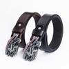 Men's and Women's Locomotives Beautiful Women's Belts Fashionable Retro Whole Real Cowhide Belts