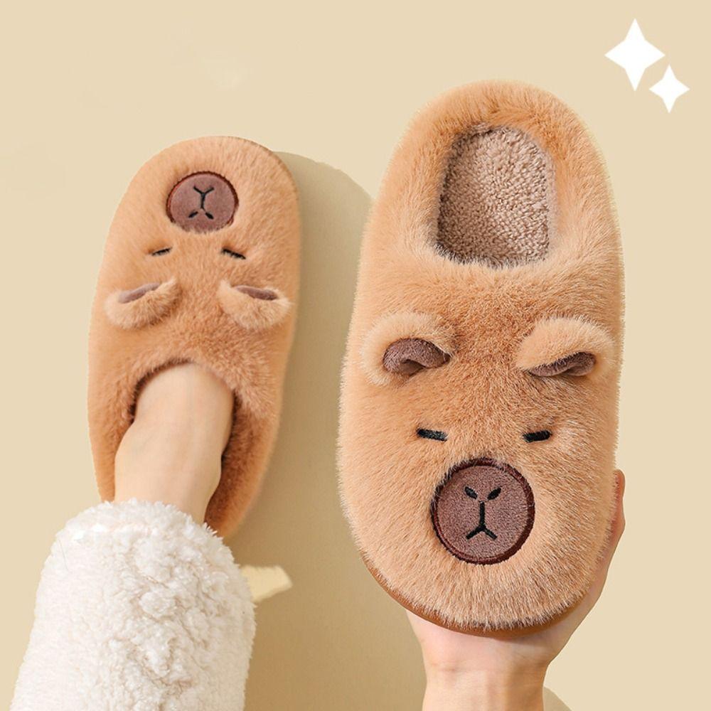 Warm Kids Slippers Soft Fluffy Slippers New Home Shoes  Winter