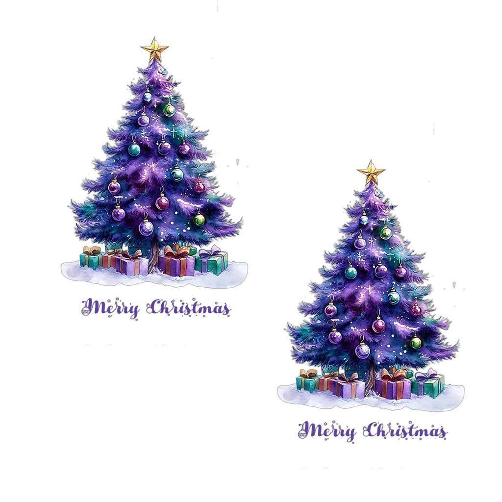 Christmas Window Clings Ball Pine Needle Window Decal Static Window Stickers Christmas Decorations for Holiday Party