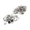 100 Set Pin Back Button Parts Sturdy Metal Plastic Rustproof Smoothing Button Making Supplies for Badge  