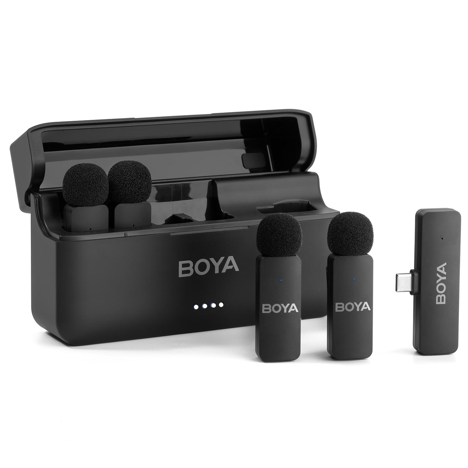 

BOYA BY-V4U Wireless Lavalier Lapel Microphone for iPhone Android Phone PC YouTube Video Recording Vlog Live Streaming Interview BY-V4U (Type-c)