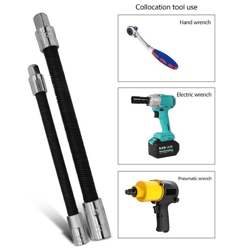 Electric Wrench Elastic Adapter Universal Soft Shaft Fast Ratchet Wrench Hand Spring Extension Rod Relay Rod Sleeve ExtensionRod