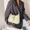 2025 New Fashion Crossbody Niche Simple Texture Portable Baguette Bag Underarm Women's Bag Lock