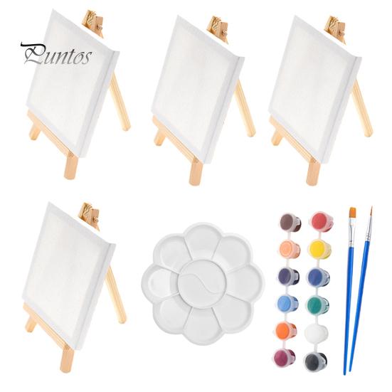 

14/23 шт./комплект мини-холст доска с мольбертом набор для рисования на открытом воздухе DIY ремесло легкий художественный набор для рисования A