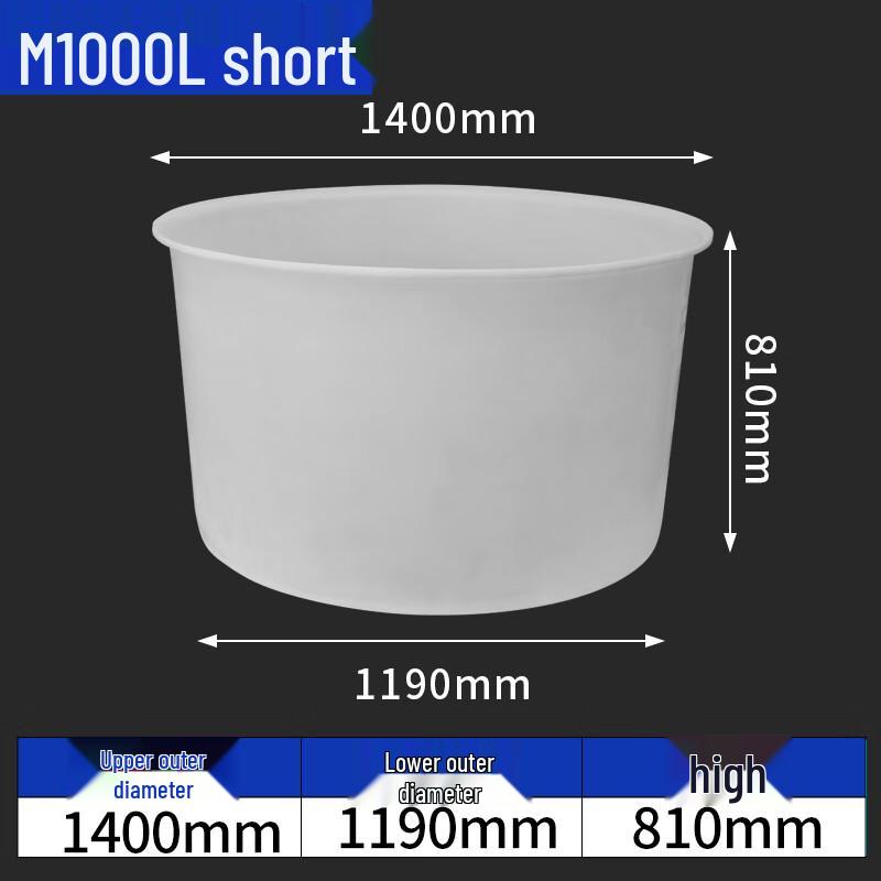 Круглая пластиковая бочка для хранения из ПЭ