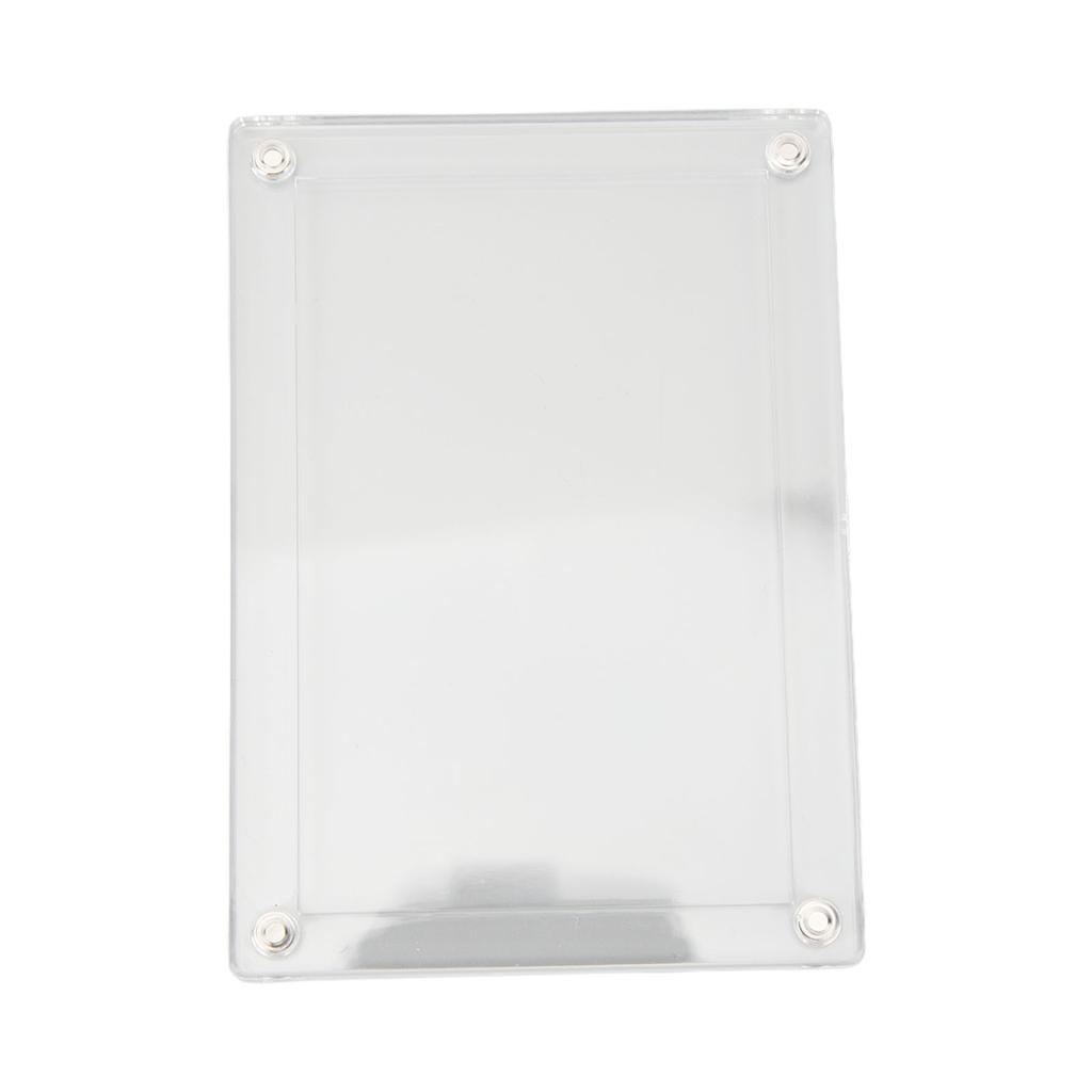 Refrigerator Photo Frames Acrylic Magnetic Double Sided Transparent Fridge Picture Display Frame