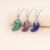 [KOAI] Amethyst Silver Magatama Birthstone Necklace for Women