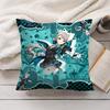 Lynette Genshin Impact Cute Cushion Cover Silky Short Plush Invisible Zipper Dustproof Sofa Pillow Case For Home Decor