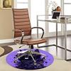 1pc Anime Cat Skull Crown Round Carpet Office Chair Mat, Anti Slip Rug for Home Decor, Gaming Room
