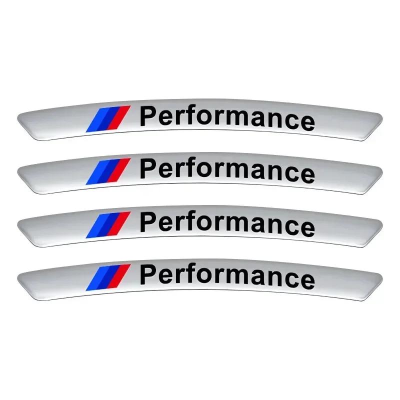 4Pcs Car Wheel Badge Sticker Emblem Decoration For BMW 320Li 325Li 330Li 325i E60 E64 E70 E83 E85 E87 E90 E92 E71 F10 F30 F20