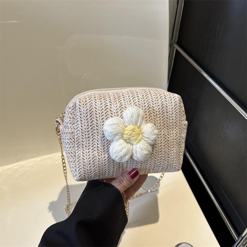 

Fashionable City Style Canvas Mini Bag Beige Khaki Summer 2023 Chain Shoulder Bag білий
