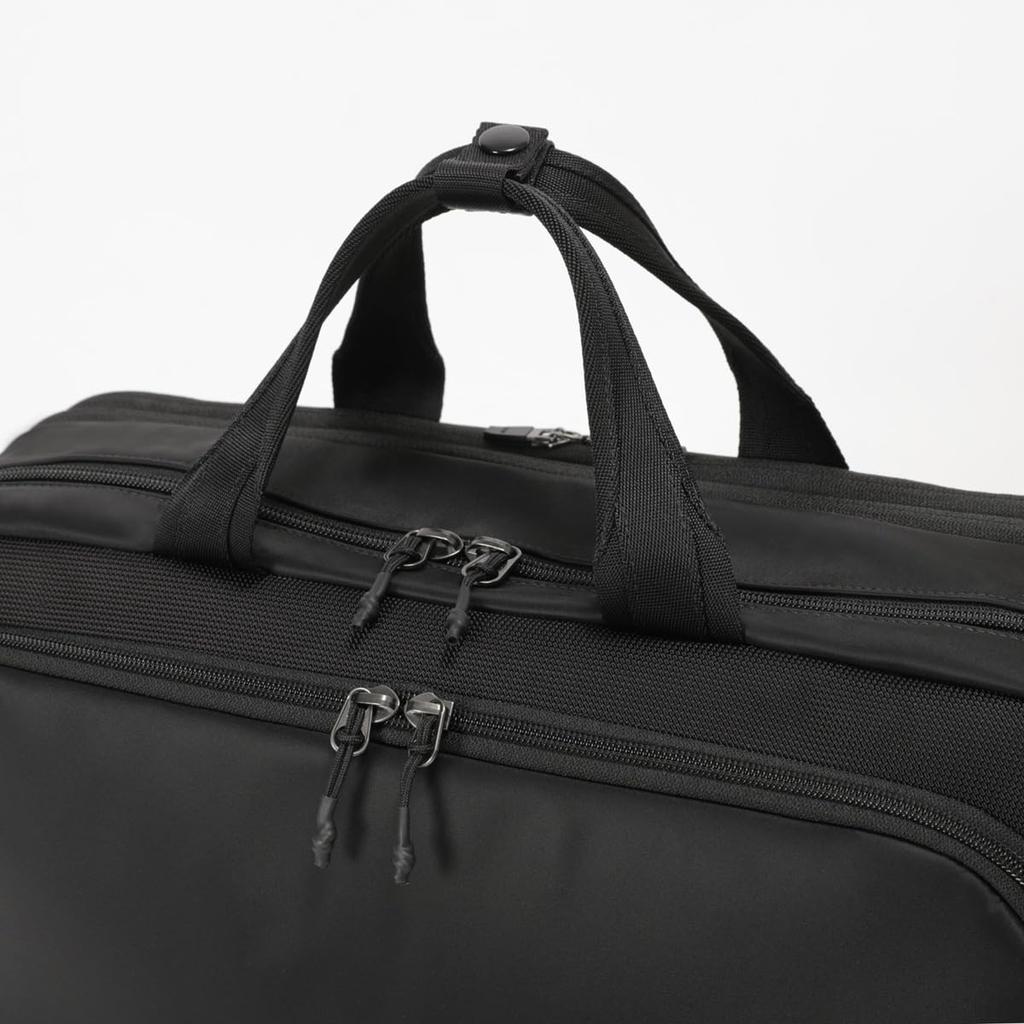 Bermas CITYSCAPE Övernattningsportfölj med utbyggbar kil, Fack för 15-tums laptop, Ballistisk nylon, Herr, Svart