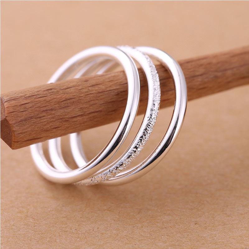 Unisex Minimalist Silver Ring: Pure 999 Silver, Trendy Index or Pinky Band, Simple Style Size 5