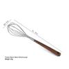 Beishuangjing Walnut and 316 Stainless Steel Whisk - 2 Pack