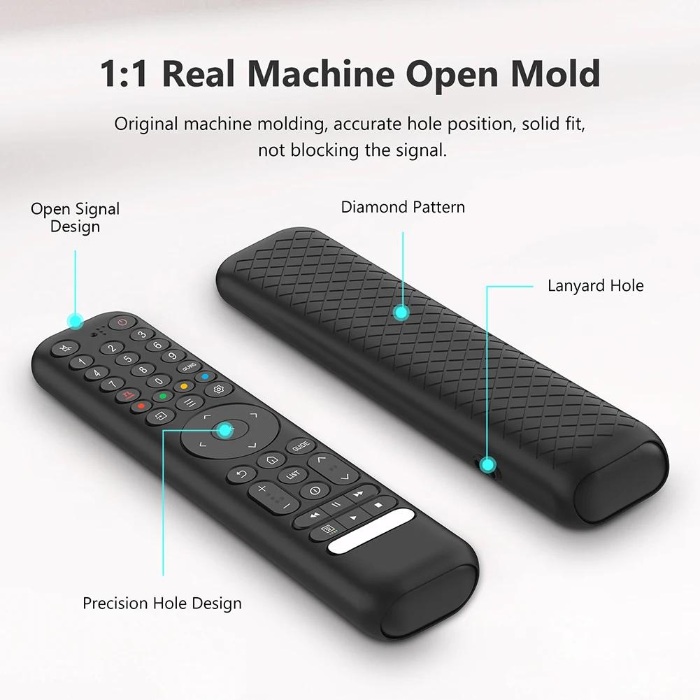 Silicone Remote Case for TCL RC716/RC833 Remote Protective Case Shockproof Protective Controller Skin with Lanyard