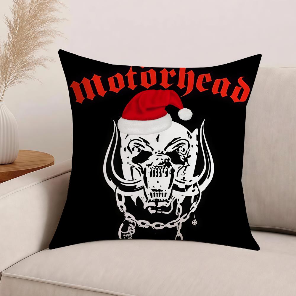 Federa Cuscino Banda Rock M-Motorhead Cuscini da Ufficio Adatti per Divano Auto Camera da Letto Copricuscino Decorativo