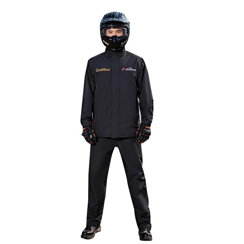 Motorrad-Regenanzug für den ganzen Körper, wasserdichtes 3-teiliges Set für Fahrer mit Hose und Überschuhen, Unisex-Fahrbekleidung für Erwachsene
