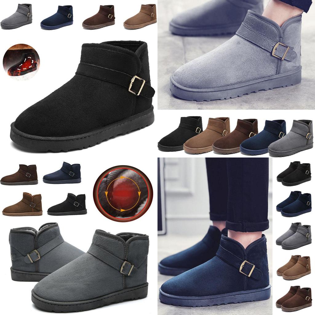 Cozy Waterproof Men Women Winter Snow Boots With Soft Fur Lined Ankle Design