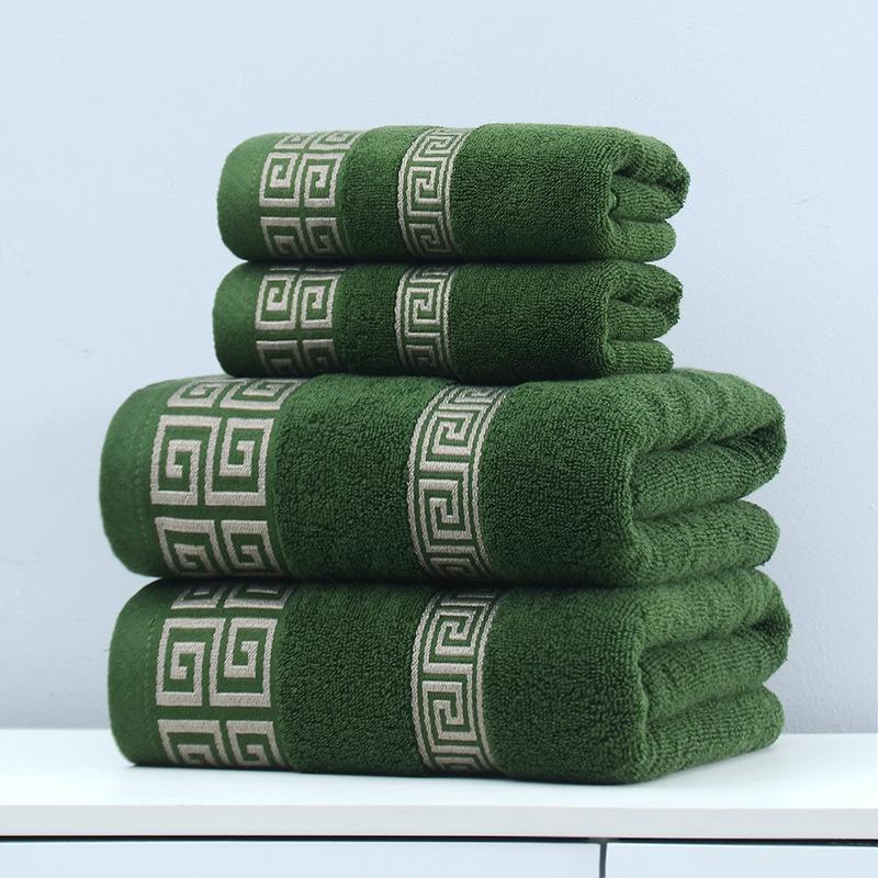 Baumwoll-Export Großes Badetuch, Baumwoll-Gesichtstuch-Set, Geschenk Saugfähiges Röhren-Badetuch