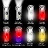 Mini Multi-function Built-in Battery Keychain Flashlight Outdoor Home Night Red Blue Light Flash Charging Strong Light Lantern
