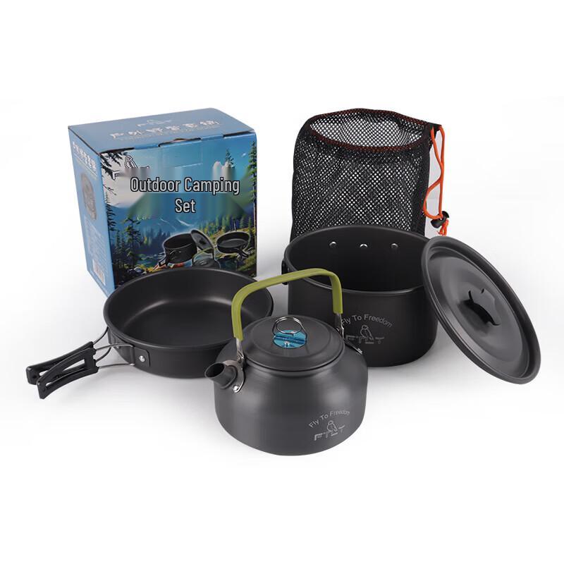 FTLY Outdoor Cookware 3-Piece Set