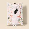 Home Decoration Plush Throw Sofa Blanket Anime Animals Bedspread On the Bed Fluffy Soft Blankets Decor Plaid Modern Cat Black