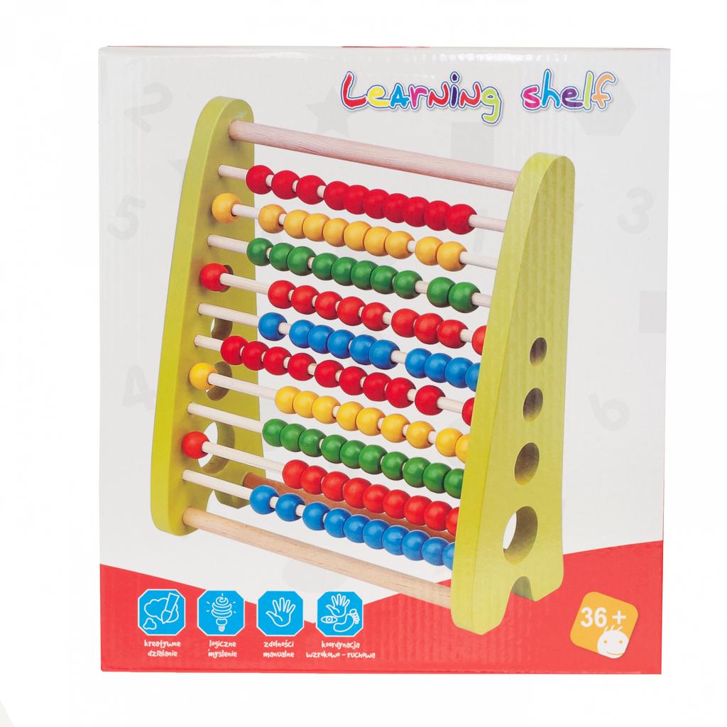 TG50058 Wooden abacus for children 100 colorful beads