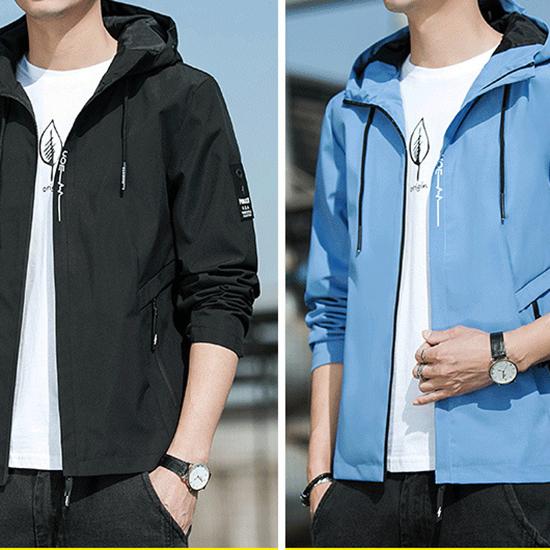 Herrenjacke Frühling und Herbst Koreanische Version Lose Lässige Arbeitsjacke Herren Kapuzenjacke Mode Herrenbekleidung