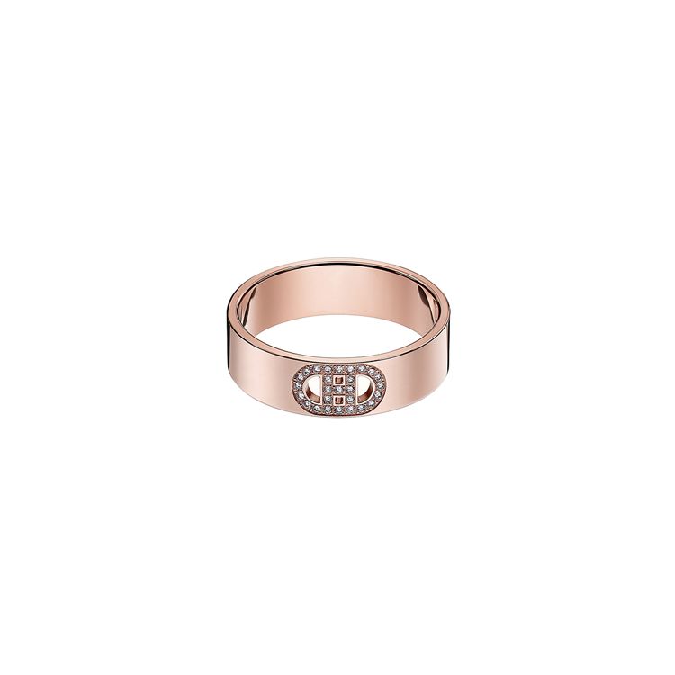 

Hermes H DAncre Small Rose Gold Ring Women jewelry H115601B-000 51