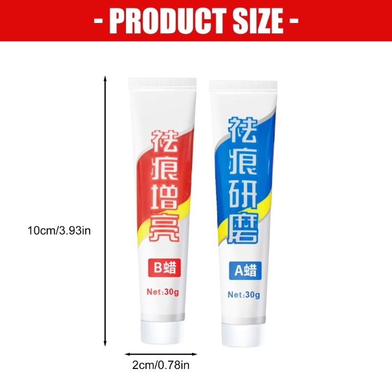 Advanced Car Paint Scratch Repair Polish Cream Compound For Minors Scratches Swirl Mark Easy Application Restores Shine