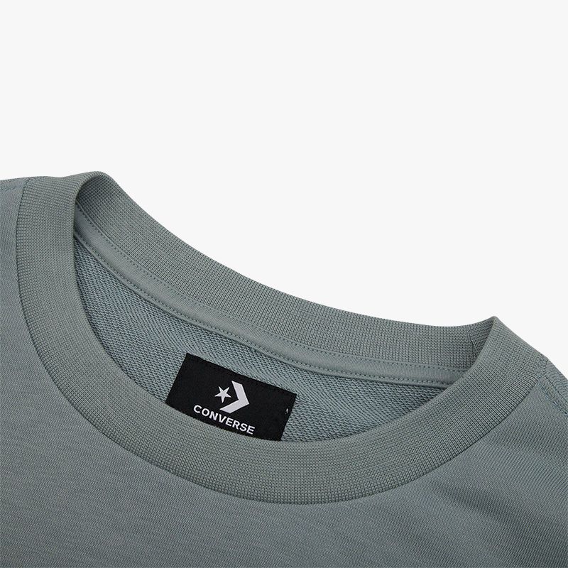 New Converse Sweatshirt Unisex Slate Gray 10027307-A02