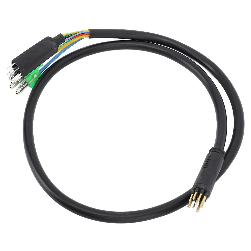 Electric Bike Motor Extension Cable M6 Male 9 Pin Waterproof Extension Cable for Front Rear Hub Motor Conversion Kit