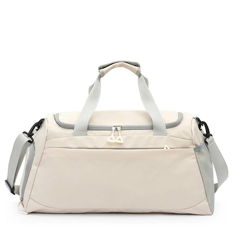 Women's Large Capacity Gym Bag with Wet/Dry Separation - Print Logo, Sports, Hand Luggage, Short Trips, Swimming Bag