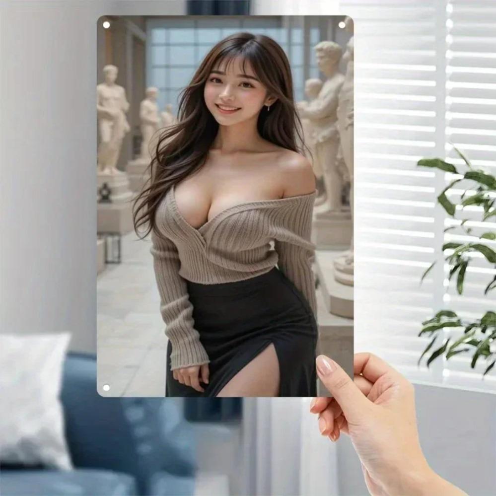 Ретро жестяная табличка Металлическое настенное украшение Забавная юмористическая вывеска Прочное железное настенное искусство 20x30cm