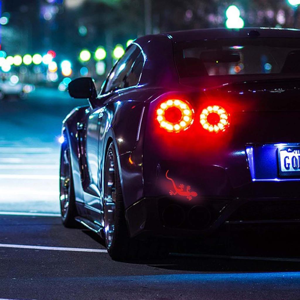 Gecko Car Stickers | Creative Reflective Strip Stickers for Cars | Reflective Warning Signs