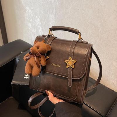 Mochila Retro Super Fire Feminina 2026 Nova Bolsa Escolar Estilo Universitário Bolsa Transversal Versátil