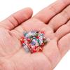 DIY Jewelry Craft Kit: Transparent 3-8mm Glass Beads, Rice, Diamond, Crystal Cuts, Lantern Shapes, Spacer Beads - Perfect For Accessory Making