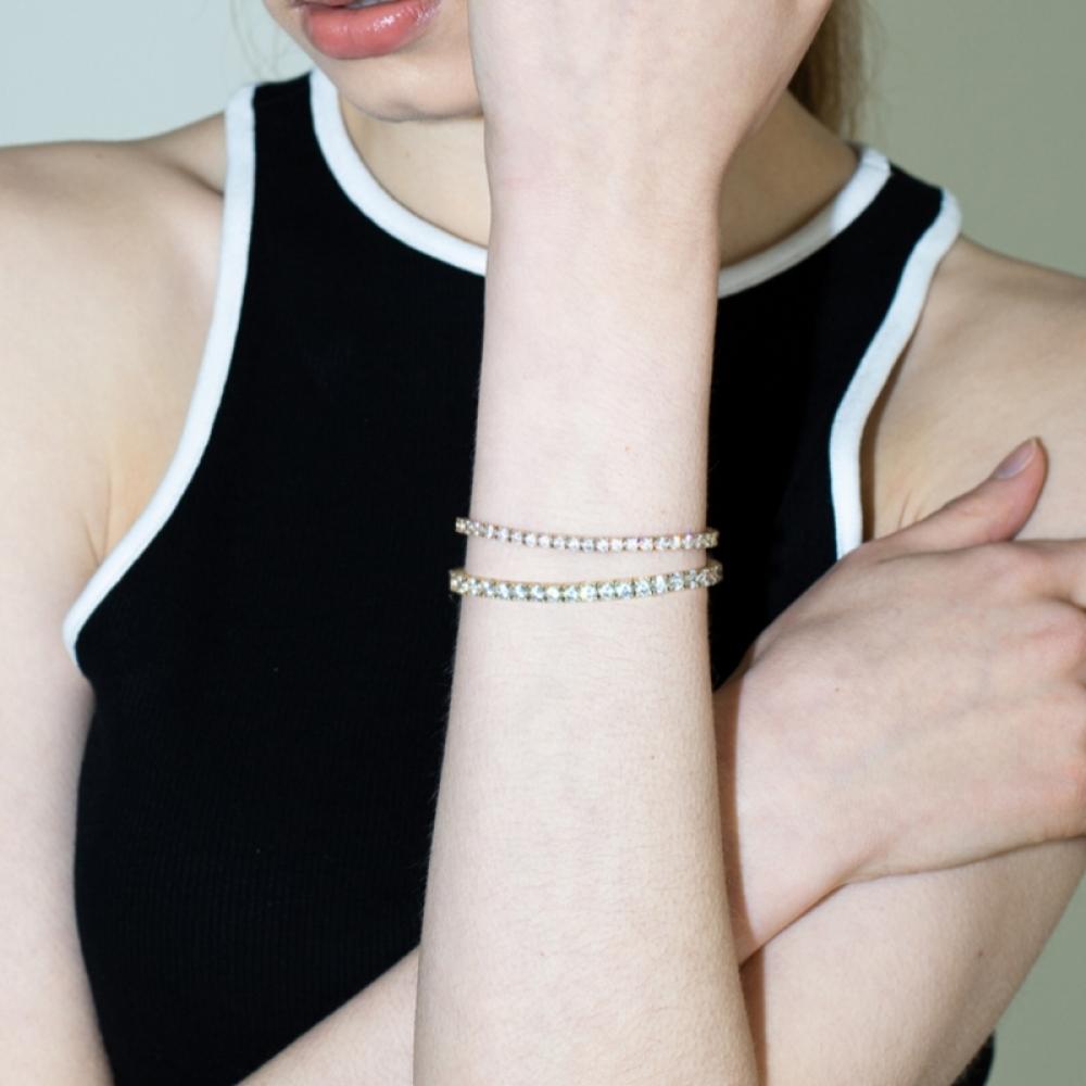 Iceball Ice Tennis Bracelet 4mm  G 
