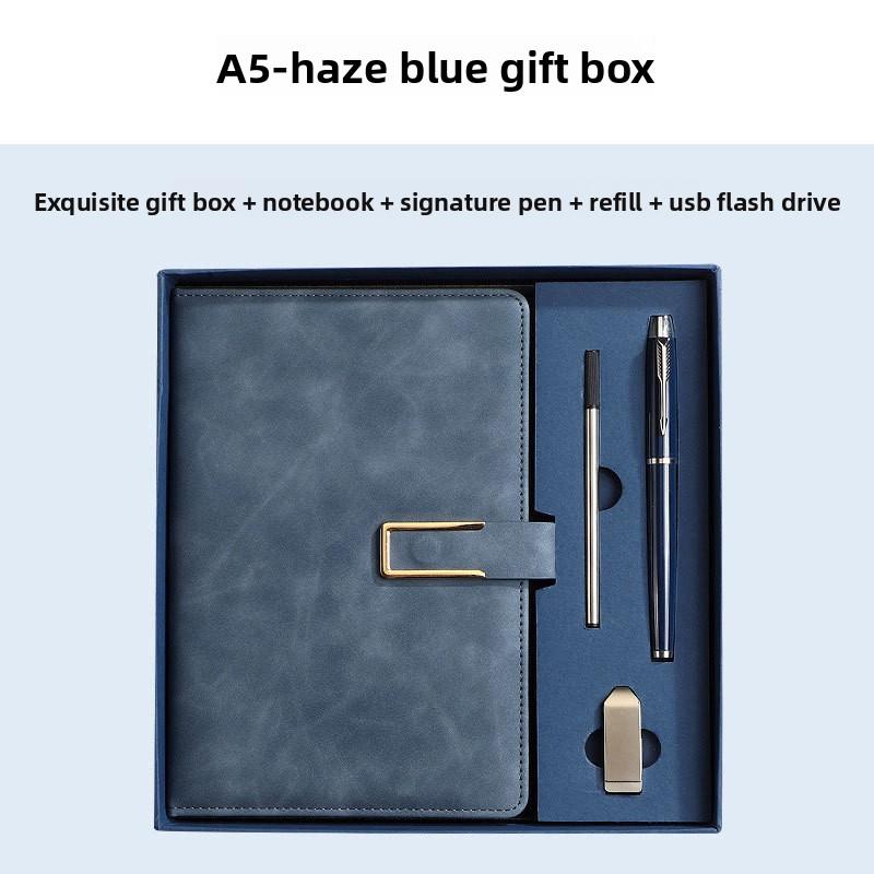 A5 Notatbok Spenne Business Kontor Notisblokk Gaveeske Sett