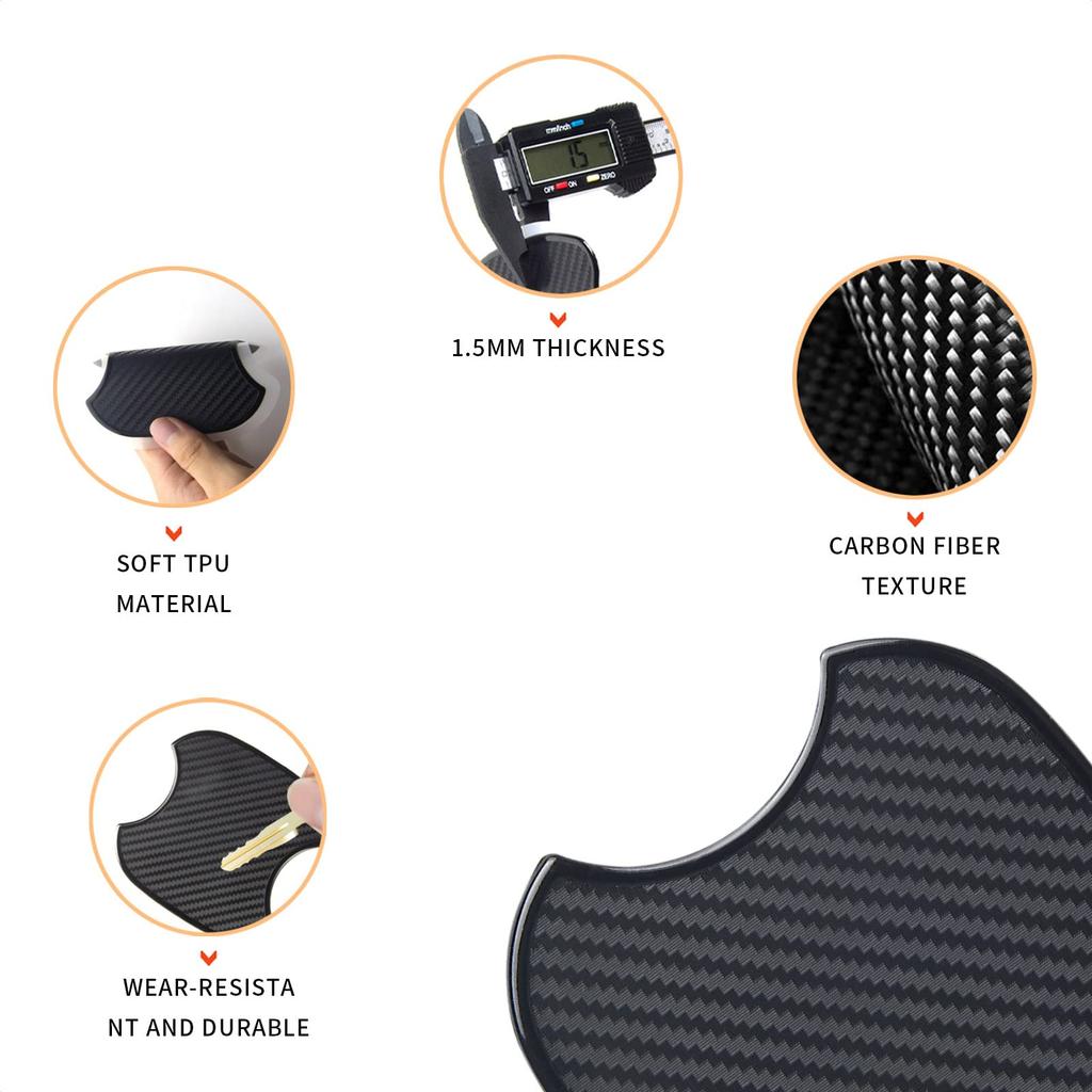 TANGSEN Autotürgriffschutz, Autotürgriffabdeckung, Dichtung, Aufkleber, Kratzschutz