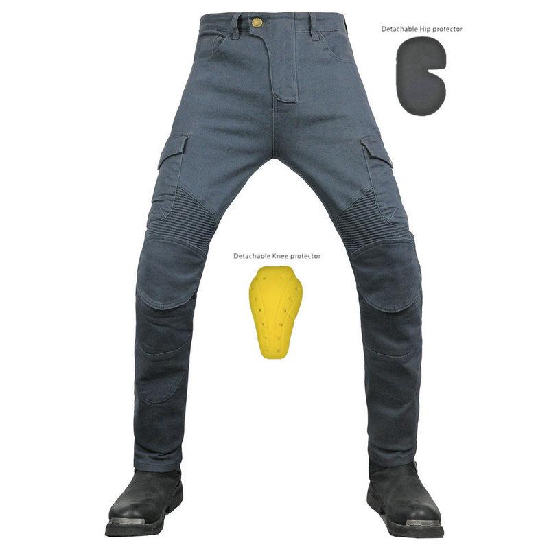 Motorcycle Racing Jeans, Multi-Pocket Riding Pants, Anti-Fall Off-Road Casual Wear