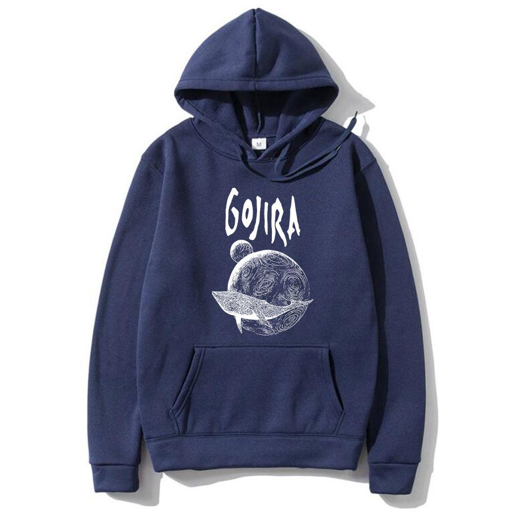Französische Metal-Band Gojira From Mars To Sirius Albumcover Print Kapuzenpullover Herrenmode Herbst Fleece-Kapuzenpullover Normale Passform Lange Ärmel
