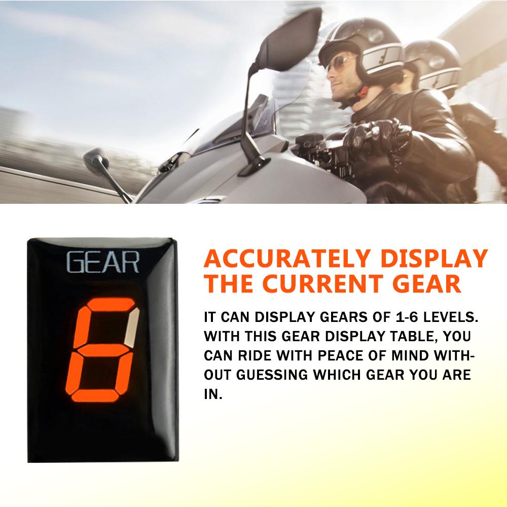 Indicador de marcha para Yamaha YZF-R1 YZF R1 YZFR1 2001 - 2004 2005 2006 2007 2008 Acessórios para motocicletas Visor de velocidade de 6 níveis