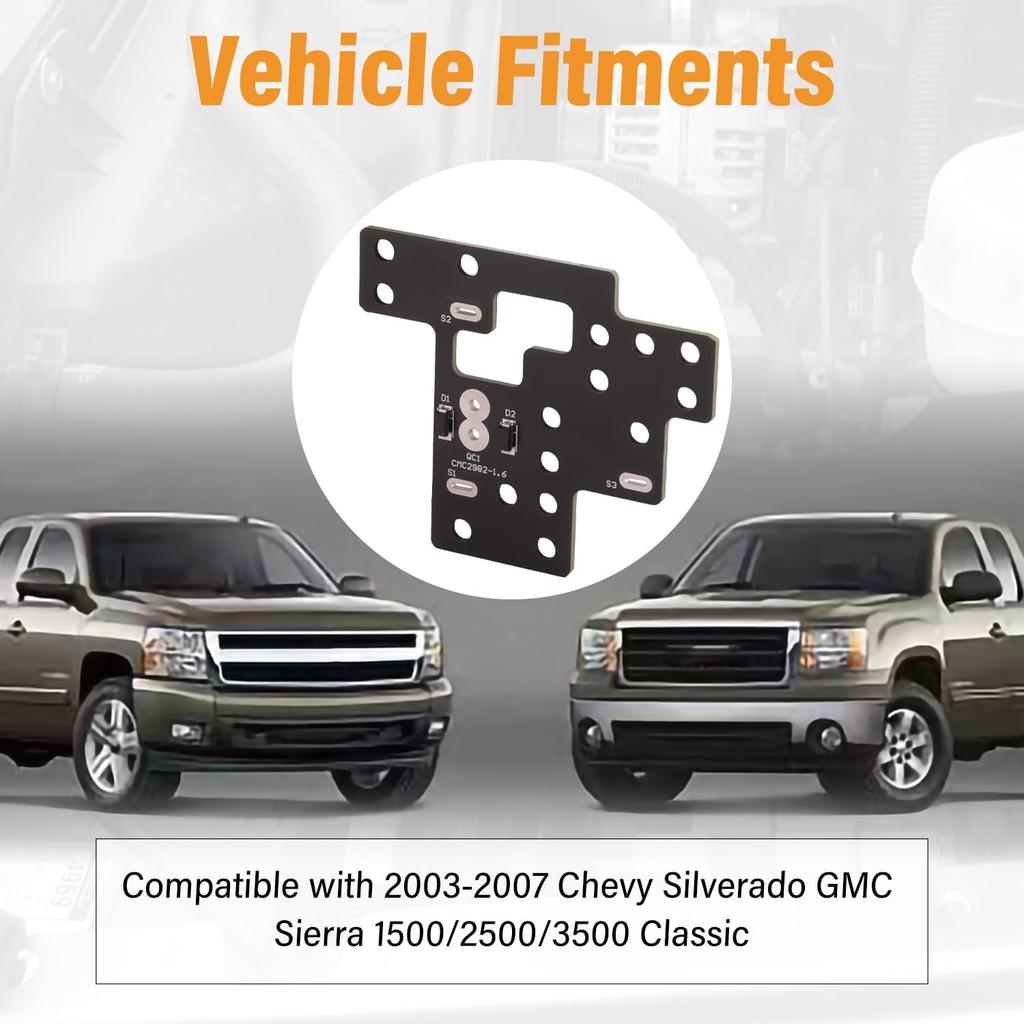 6 High Mod, Compatible with 2003-2007 Chevy Silverado GMC Sierra 1500/2500/3500 Classic, Light Module for Fog Lights&Low Beams&High Beams Lamp On